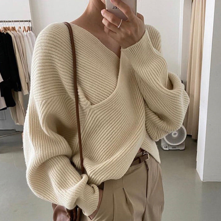 Lyse Paris - Pull en tricot croisé chic