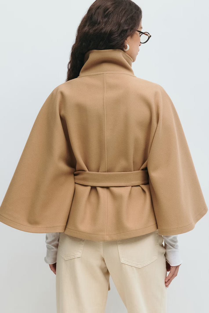 Lyse Paris – Manteau Élégant pour Femmes avec Ceinture et Col Haut