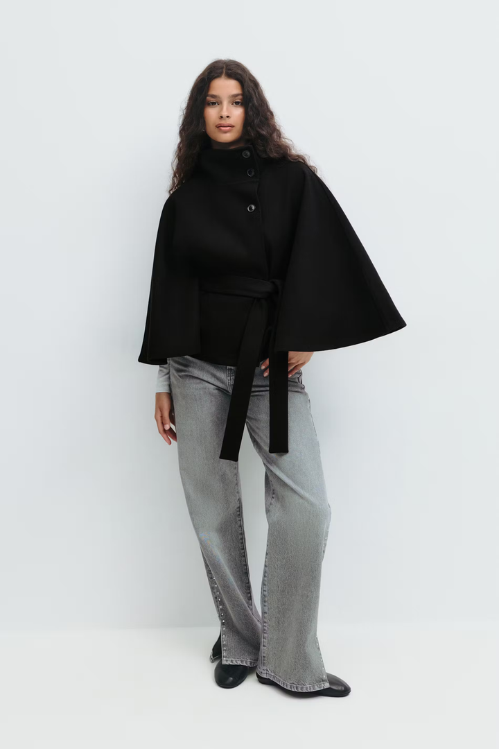 Lyse Paris – Manteau Élégant pour Femmes avec Ceinture et Col Haut