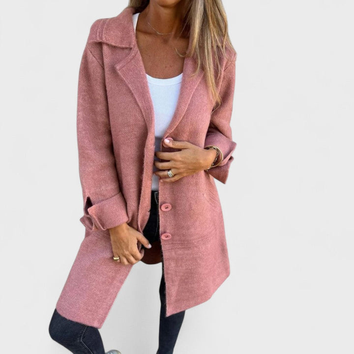 Ivano Milano™ | Cappotto lungo casual con risvolto