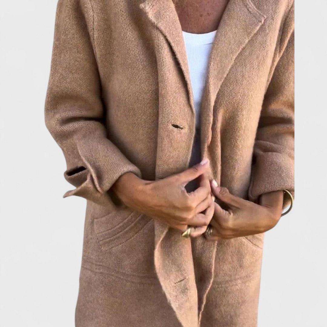 Ivano Milano™ | Cappotto lungo casual con risvolto