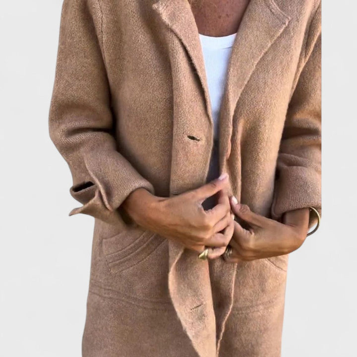Ivano Milano™ | Cappotto lungo casual con risvolto