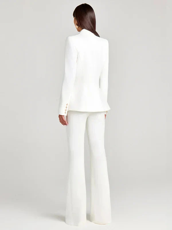 Lyse Paris - Blazer bianco a un bottone