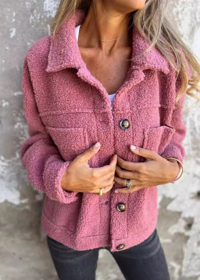 Lyse Paris – Veste en Polaire Douce avec Boutons