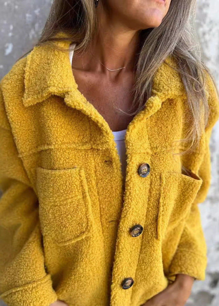 Lyse Paris – Veste en Polaire Douce avec Boutons