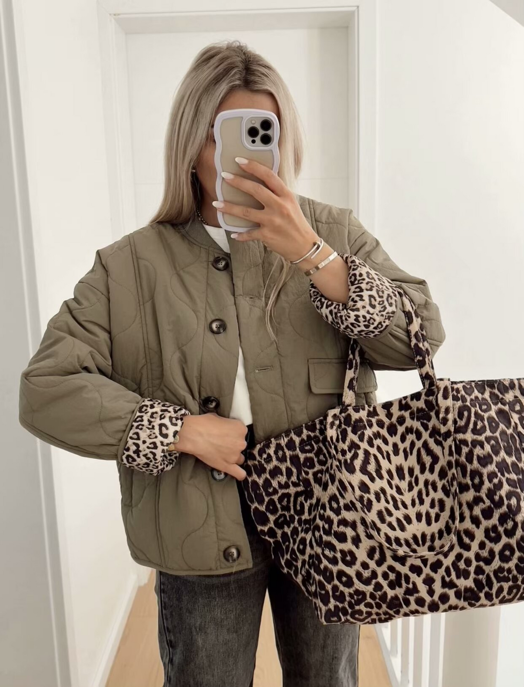 Lyse Paris – Veste Luxe à Imprimé Léopard