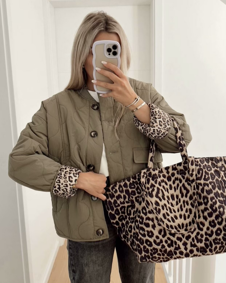 Lyse Paris – Veste Luxe à Imprimé Léopard