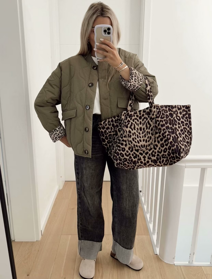Lyse Paris – Veste Luxe à Imprimé Léopard