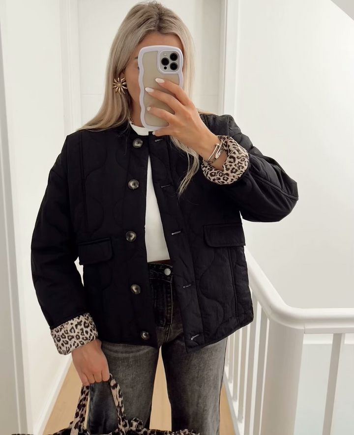 Lyse Paris – Veste Luxe à Imprimé Léopard