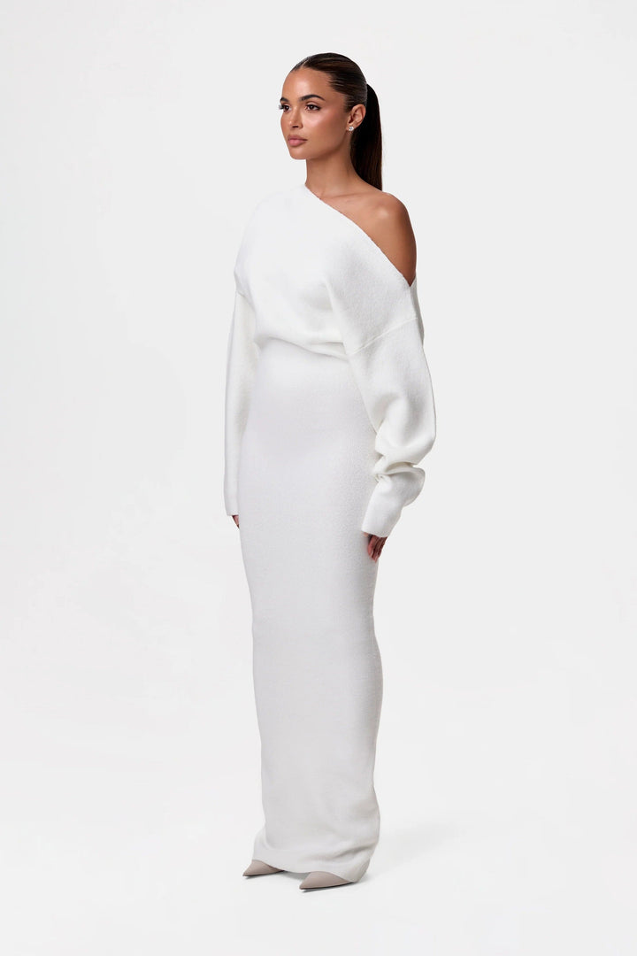 Lyse Paris  – Robe Maxiknit Selma à Épaules Nues