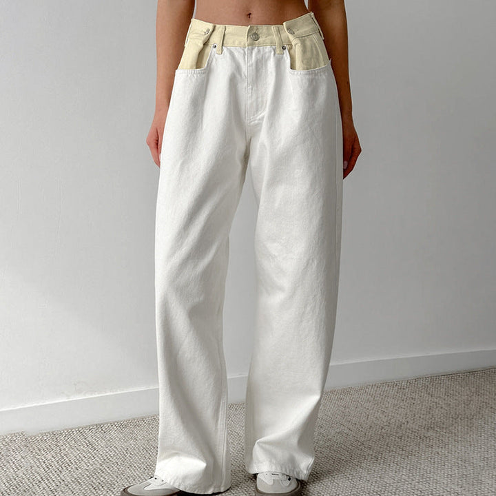 Lyse Paris – Pantalon Taille Haute Contrasté