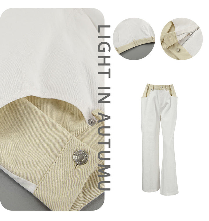 Lyse Paris – Pantalon Taille Haute Contrasté