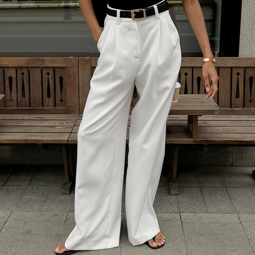 Lyse Paris – Pantalon Palazzo Blanc Élégance
