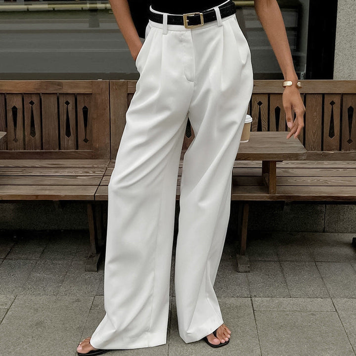 Lyse Paris – Pantalon Palazzo Blanc Élégance