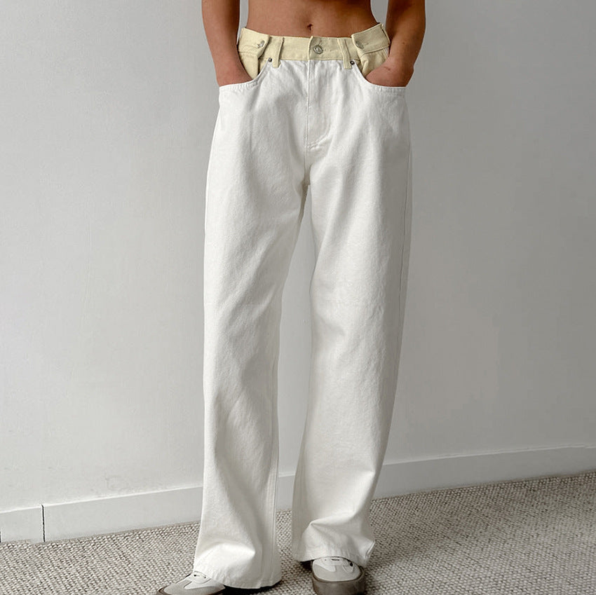Lyse Paris – Pantalon Taille Haute Contrasté