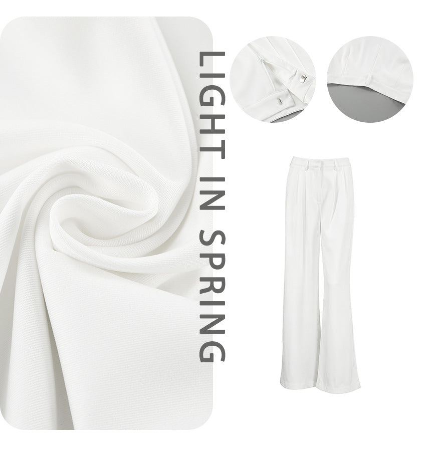 Lyse Paris – Pantalon Palazzo Blanc Élégance