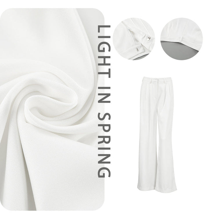 Lyse Paris – Pantalon Palazzo Blanc Élégance