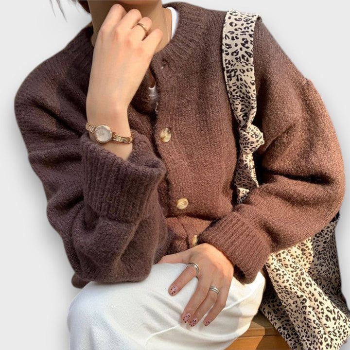 Ivano Milano™ | Cardigan Caldo in Moka