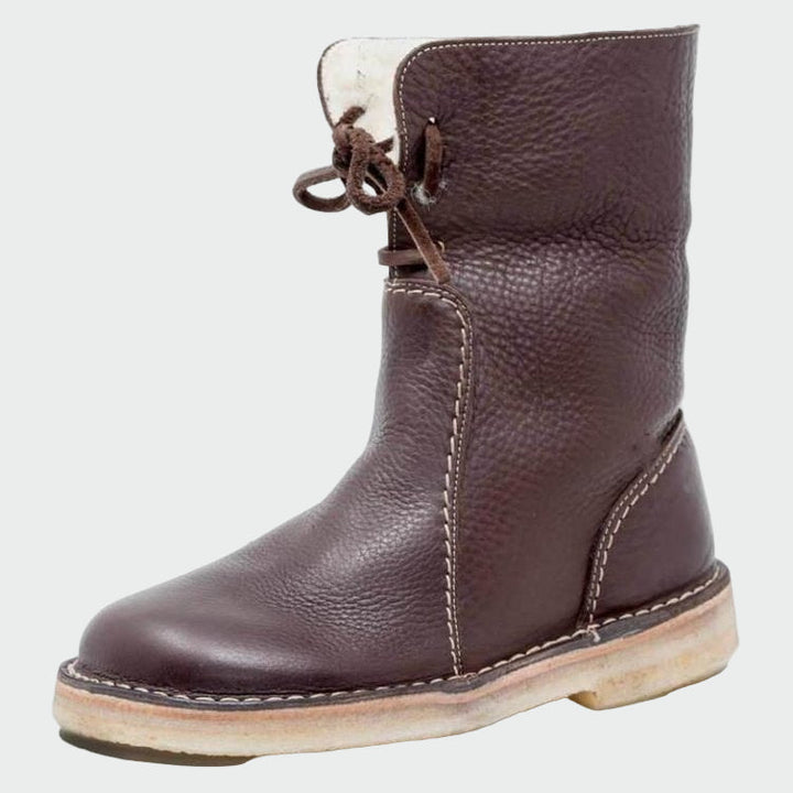 Ivano Milano™ | Scarpe da uomo in pelle impermeabili con rivestimento in lana