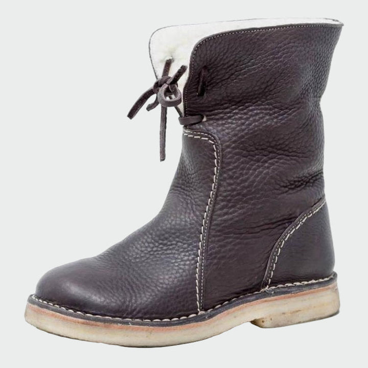 Ivano Milano™ | Scarpe da uomo in pelle impermeabili con rivestimento in lana