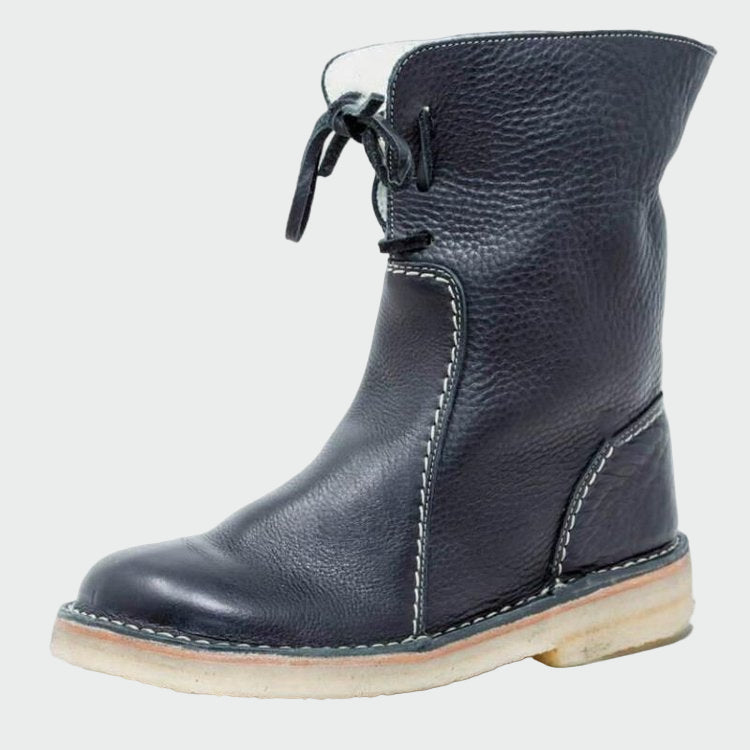 Ivano Milano™ | Scarpe da uomo in pelle impermeabili con rivestimento in lana