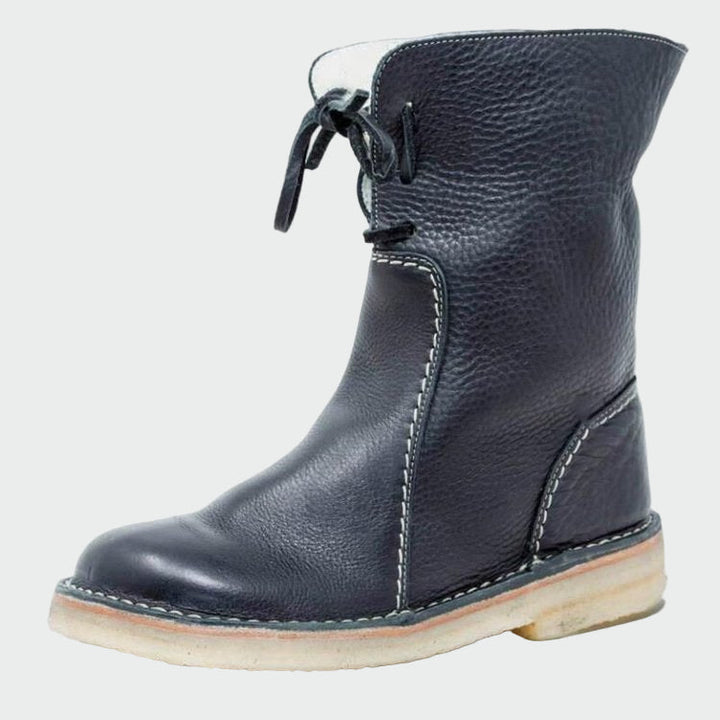 Ivano Milano™ | Scarpe da uomo in pelle impermeabili con rivestimento in lana