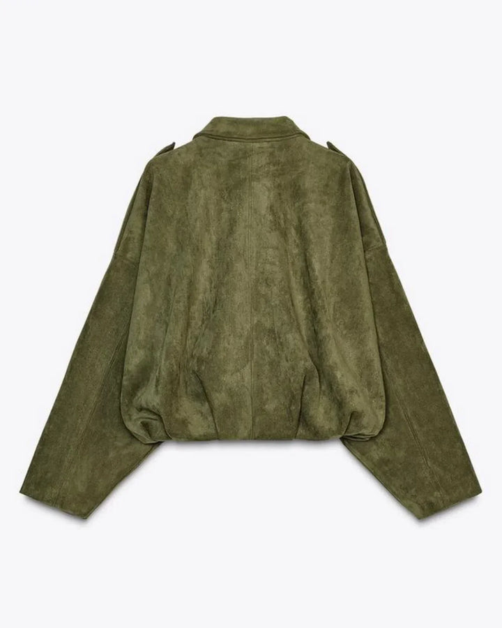 Lyse Paris – Veste Oversize en Suède pour Femmes – Chaude et Élégante