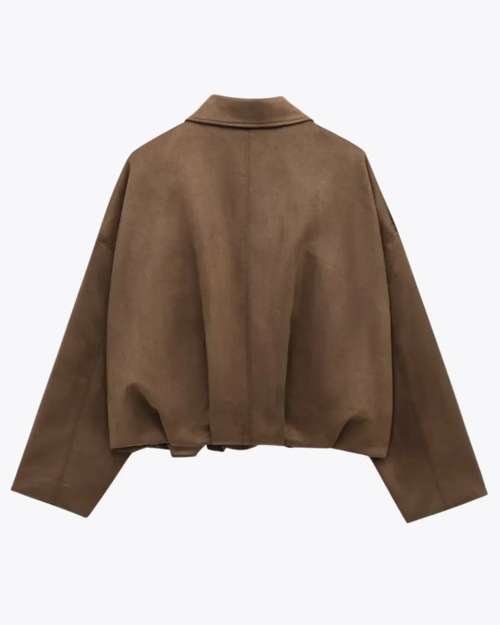 Lyse Paris – Veste Oversize en Suède pour Femmes – Chaude et Élégante