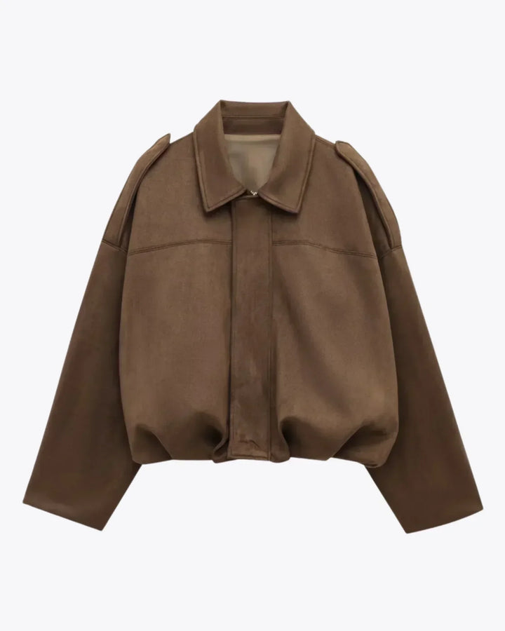 Lyse Paris – Veste Oversize en Suède pour Femmes – Chaude et Élégante