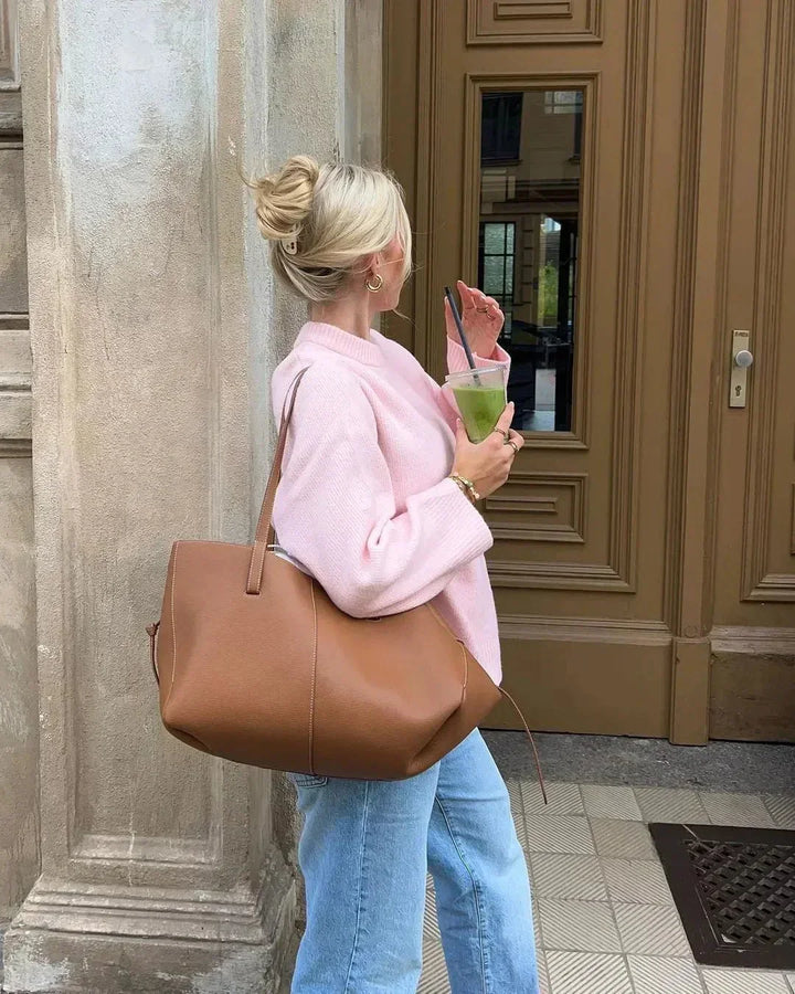 Lyse Paris – Pull à Manches Longues Rose Claire