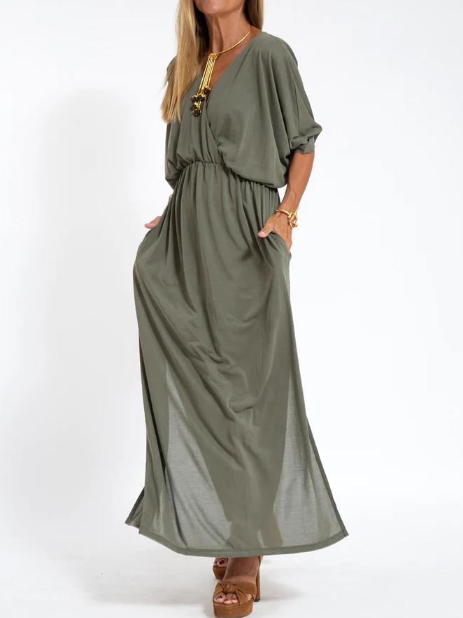 Lyse Paris  – Robe Décontractée à Encolure en V