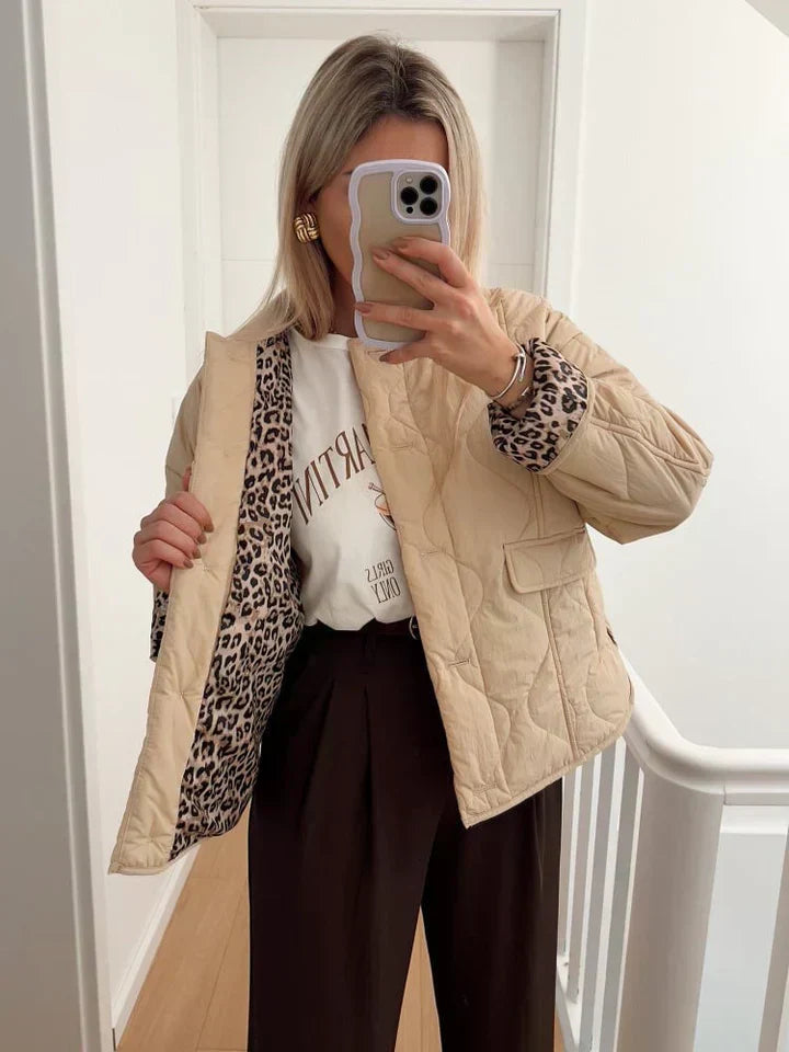 Lyse Paris – Veste Luxe à Imprimé Léopard