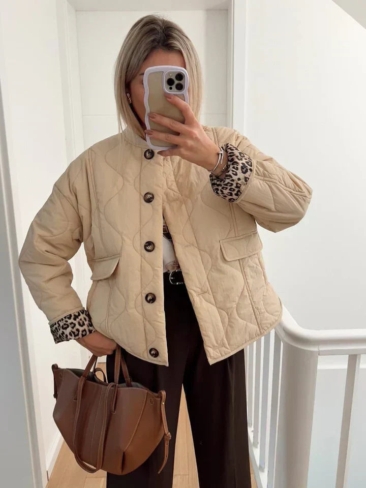 Lyse Paris – Veste Luxe à Imprimé Léopard