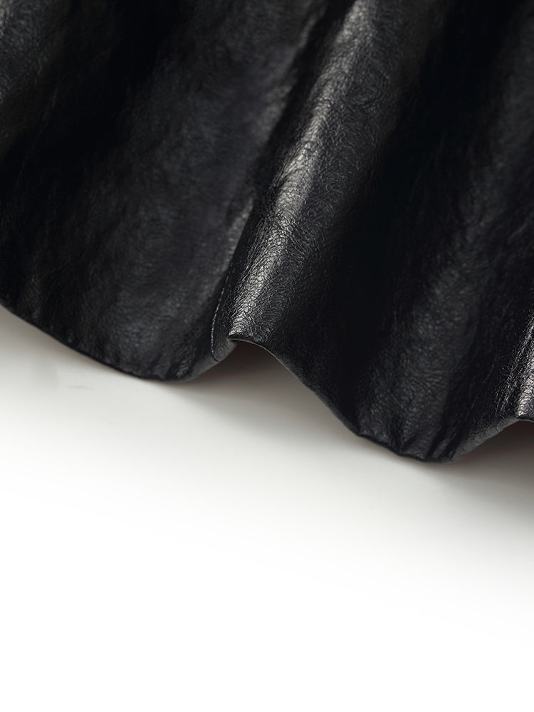 Lyse Paris – Trench Long en Cuir Synthétique