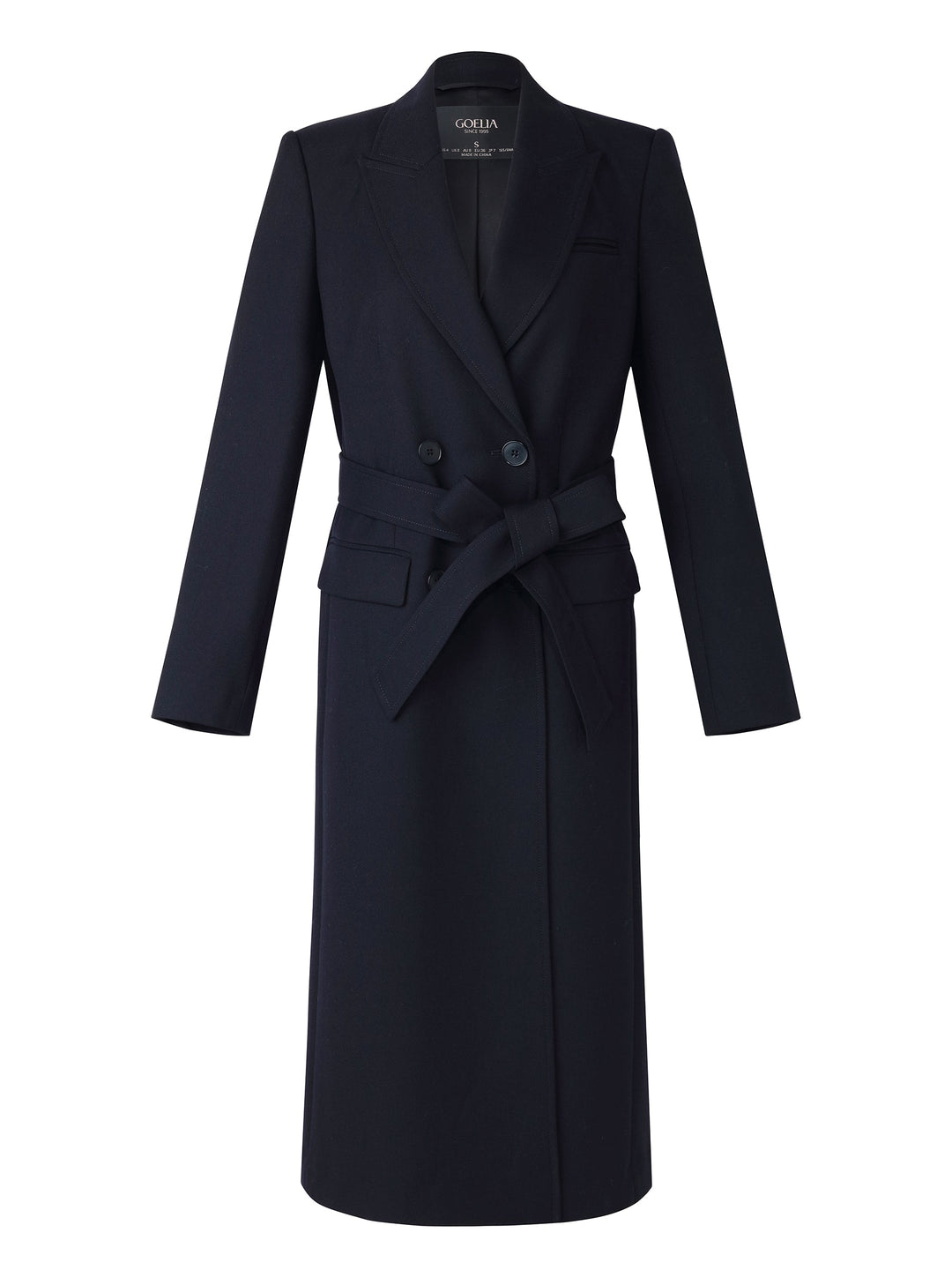 Lyse Paris – Trench à Col Tailleur en Laine Mélangée