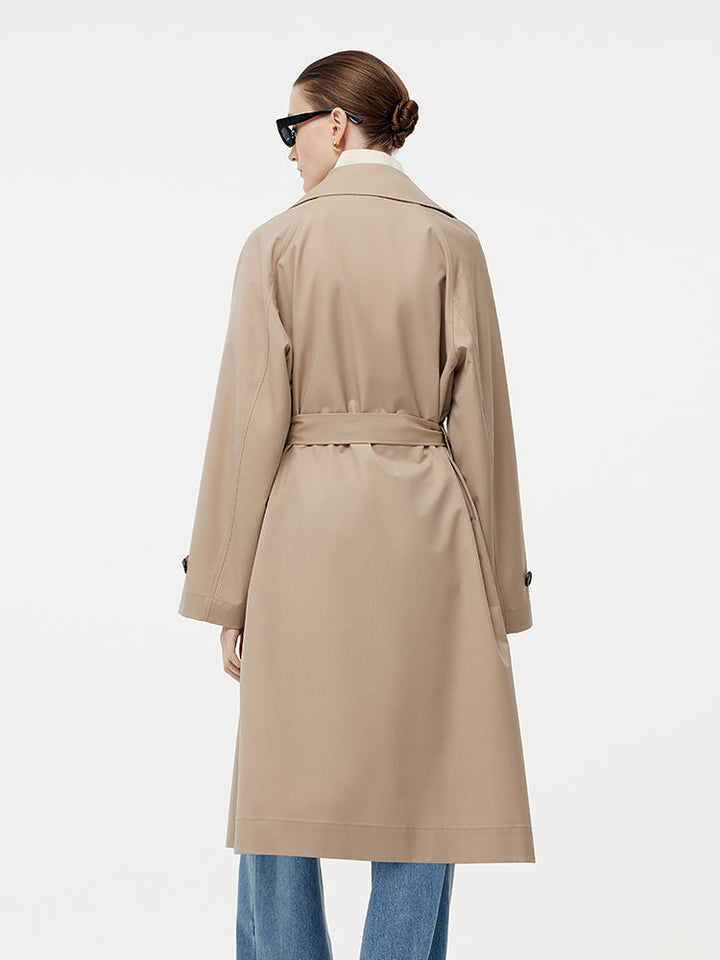 Lyse Paris – Trench Imperméable en Laine Mélangée