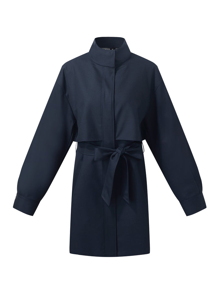 Lyse Paris – Trench en Laine Mélangée