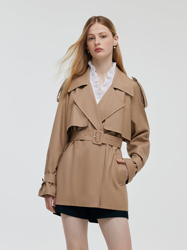 Lyse Paris – Trench Court en Laine