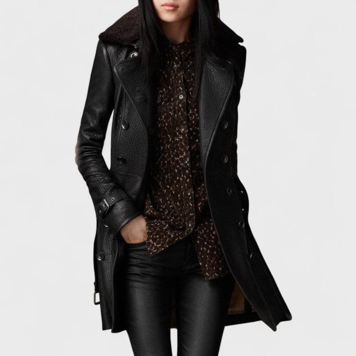 Ivano Milano™ | Elegante Cappotto 3/4 in Pelle