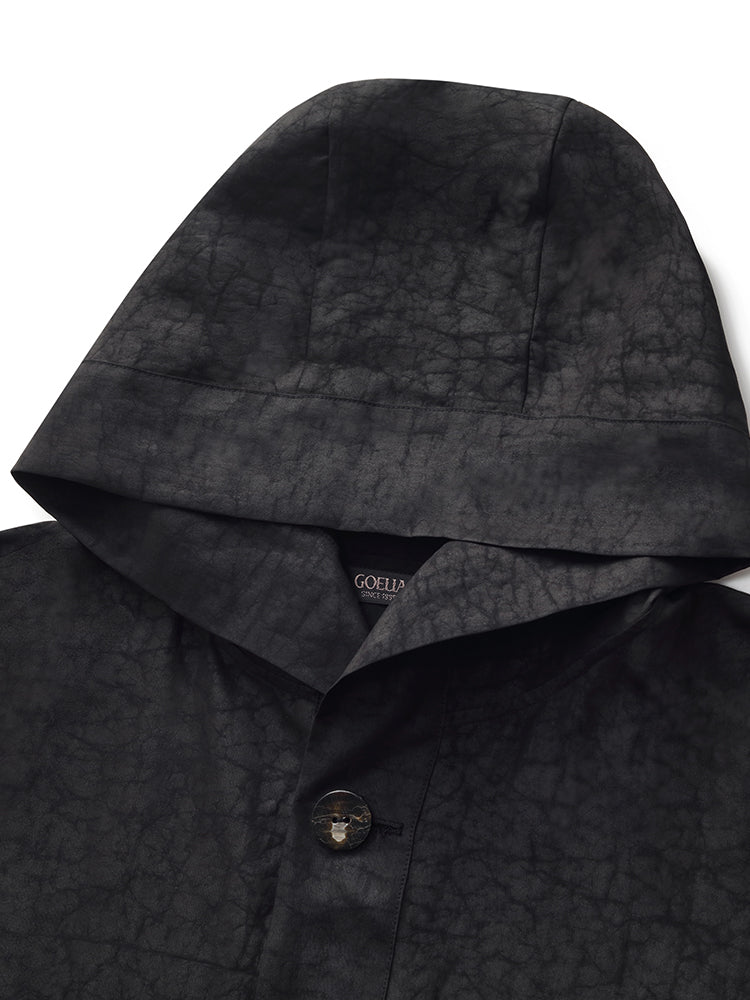 Lyse Paris – Trench à Capuche en Soie Xiang Yun