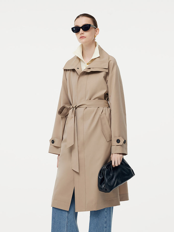 Lyse Paris – Trench Imperméable en Laine Mélangée